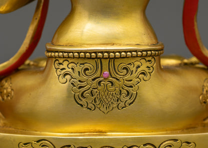 Nepalese Manjushree Statue – Vajrayana Wisdom Sculpture