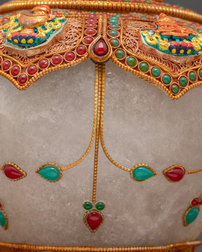 Shop Handmade Tibetan Stupa | Golden Buddhist Monument Nepal