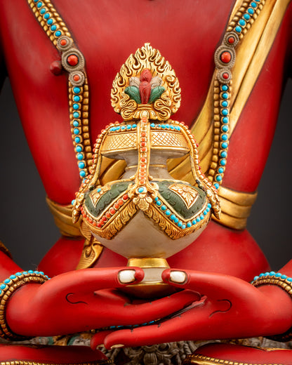 Amitayus Statue | Long-Life Buddha Sculpture from Nepal