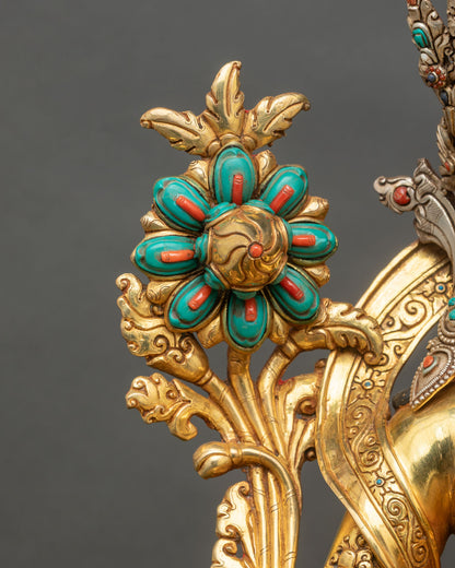 Monumental Green Tara Statue | Handcrafted Nepali Statues