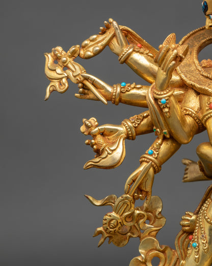 Khorlo Demchog Statue | Handcrafted Tantra Guardian of Sacred Energy