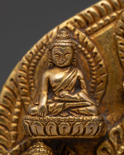 Seated Shakyamuni Buddha – Copper Altar and Meditation Statue