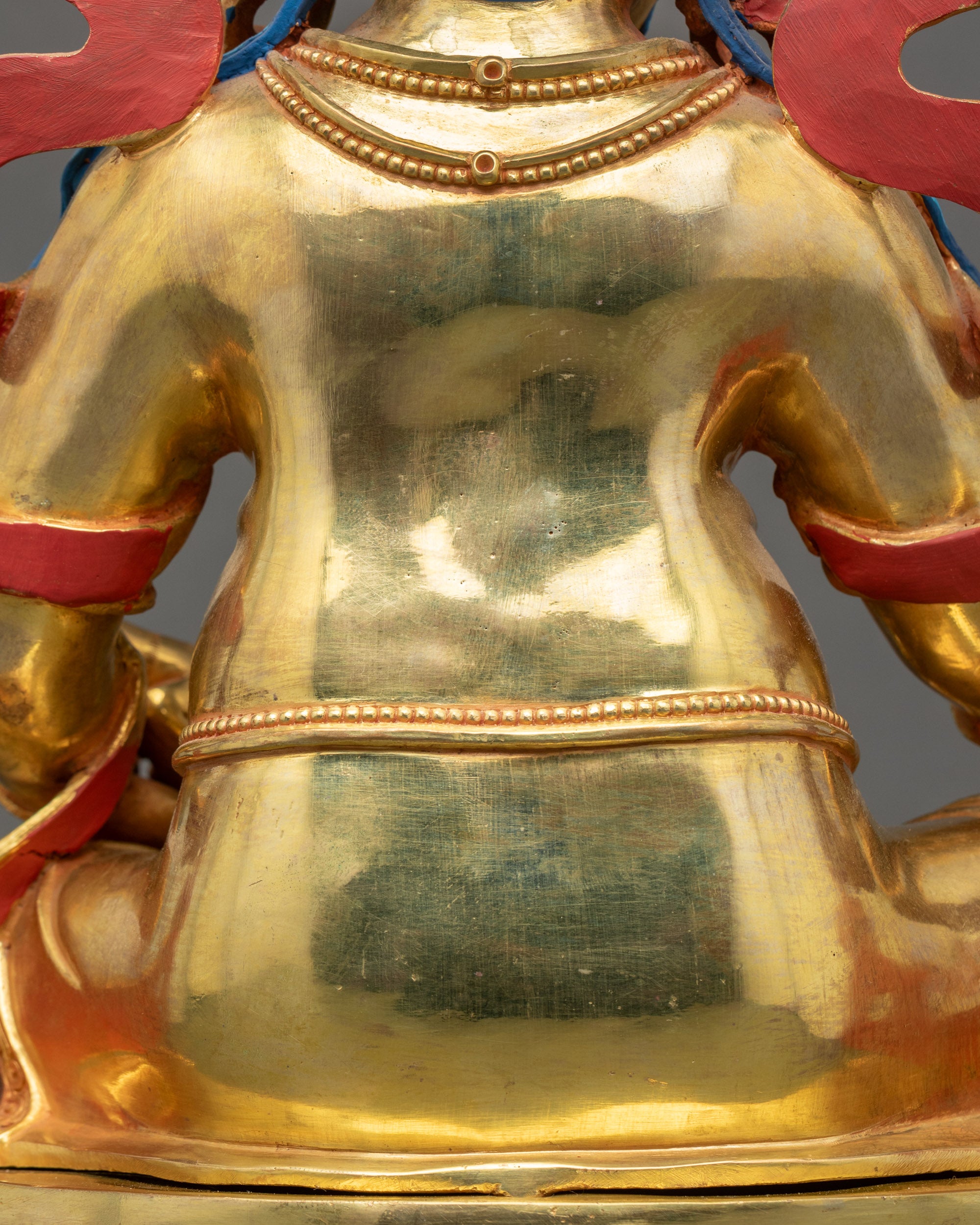 Dzambhala Ritual Statue | 24K Gold Fire-Gilded Nepalese Buddhist Art