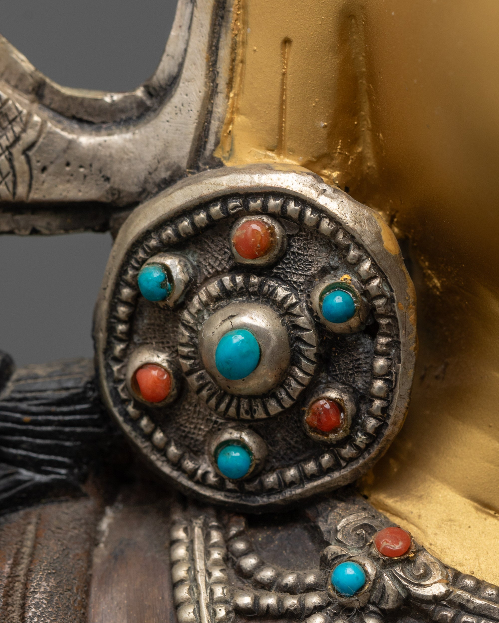 Calm Avalokiteshvara Statue | Oxidized Buddha of Mercy & Peace