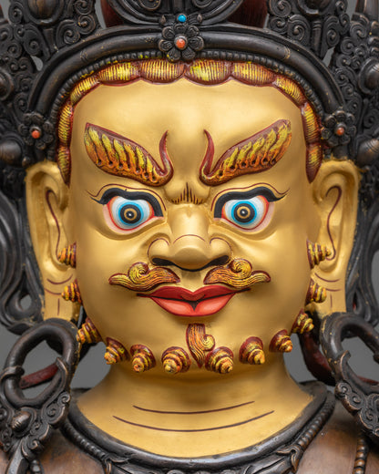 Nepalese Dzambhala Statue | Copper Craft for Wealth & Abundance