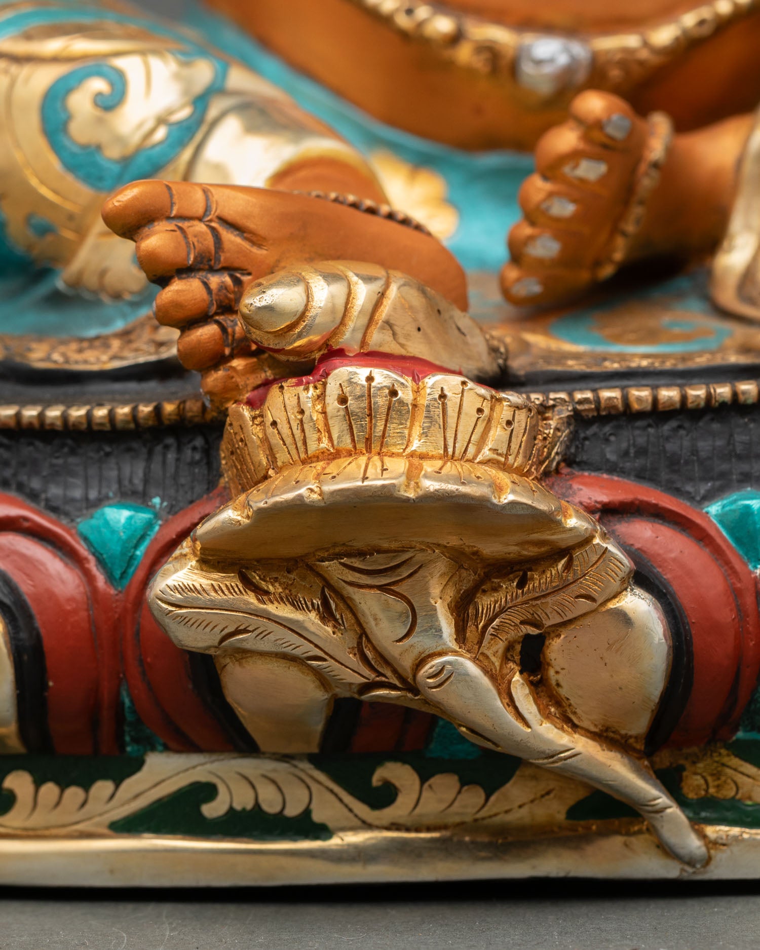 Dzambhala Statue | Handpainted Buddhist Sculpture Nepal