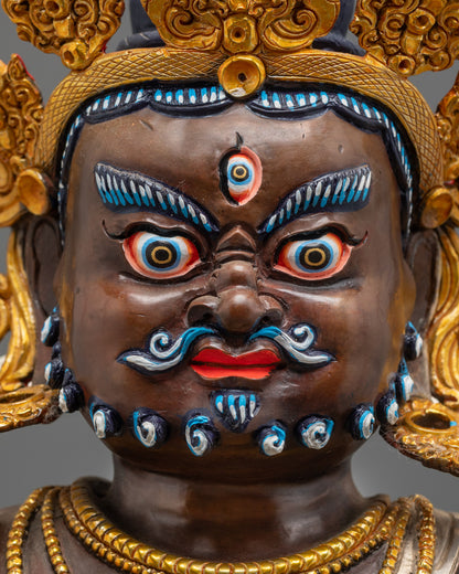 Tibetan Namtoshe Statue | Vaishravana Guardian King of Wealth Sculpture