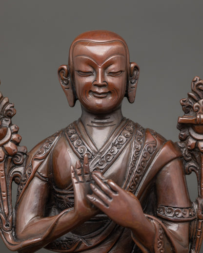 Je Tsongkhapa Statue Set | Himalayan Handcrafted Buddhist Art
