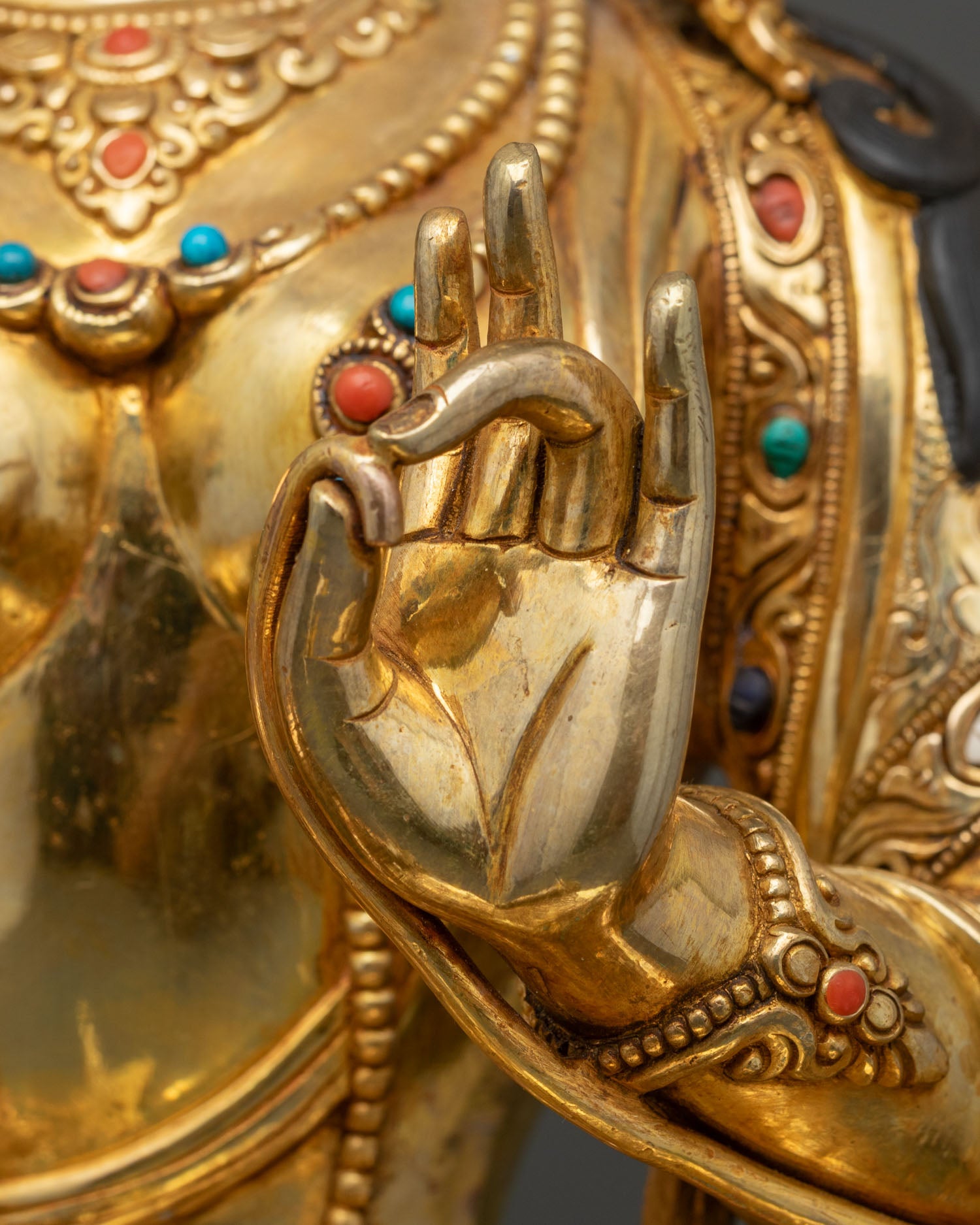 Large Green Tara Statue | Nepalese Lost-Wax Crafted Art