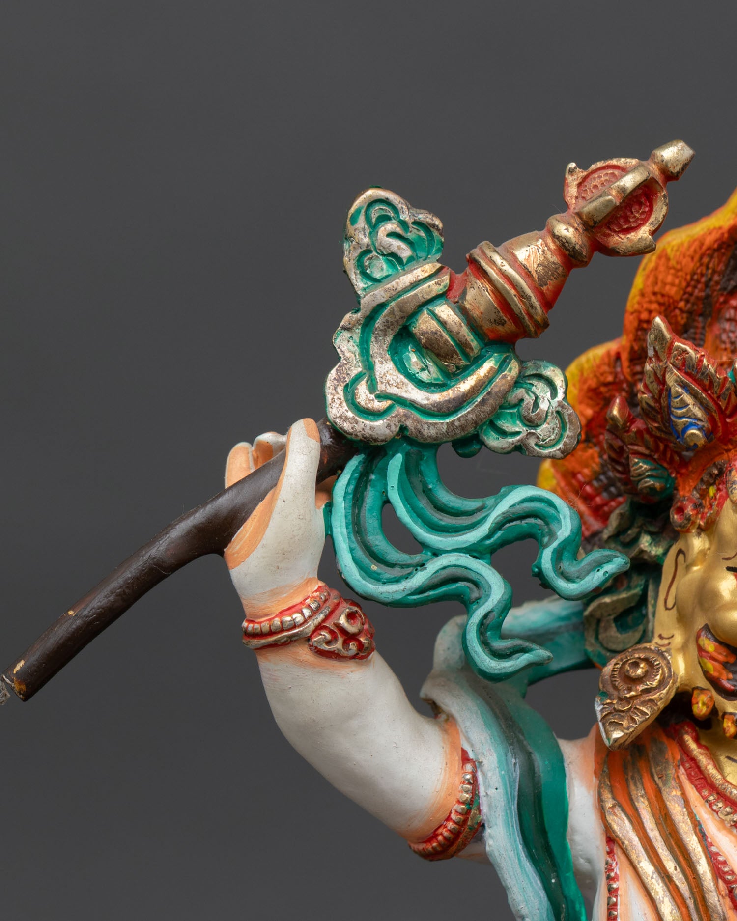 White Dzambhala Statue | Nepalese Lost Wax Casting Art