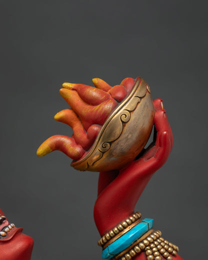 Vajrayogini (Dorje Naljorma) Statue - Handcrafted Dakini of Fire