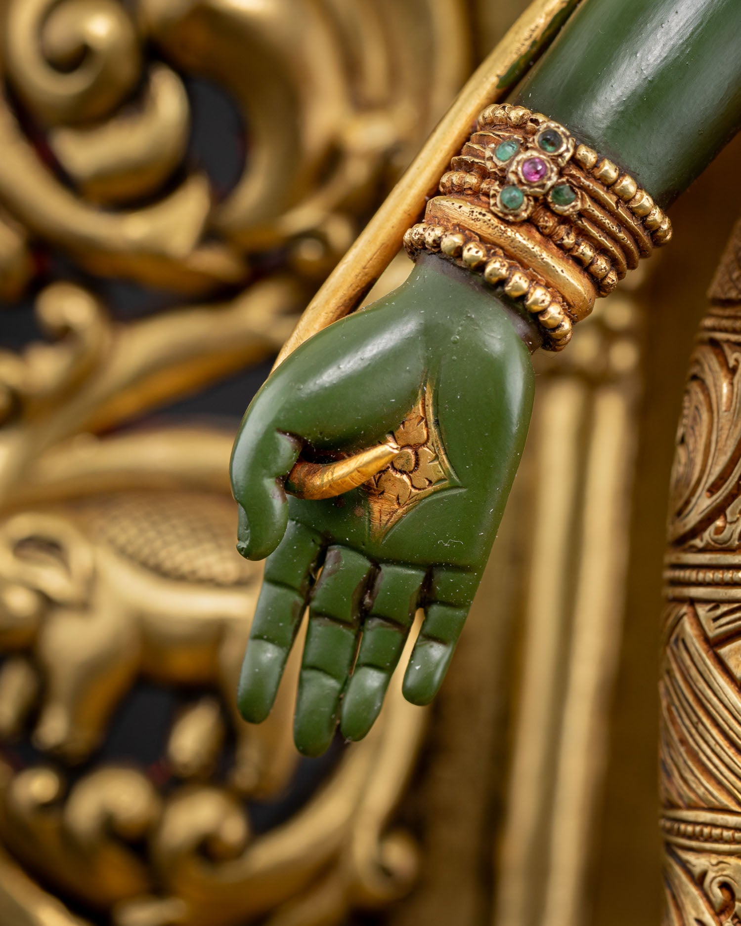Standing Green Tara Statue | Calm Presence of Compassion