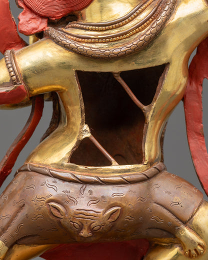 Handmade Bodhisattva Chana Dorje Statue | Buddhist Protector Artwork