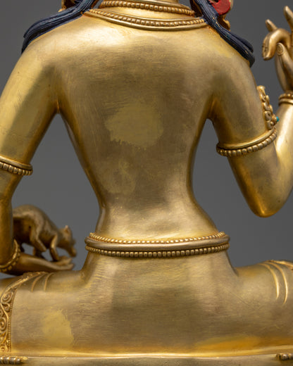 Wish-Fulfilling Red Tara Sculpture | Handmade Himalayan Buddhist Deity