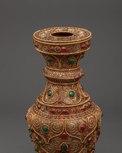Shop Ceremonial Flower Vase | Authentic Nepalese Craft