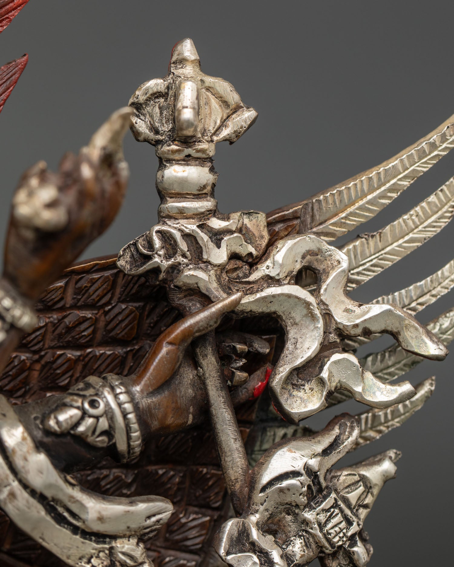 Wrathful Hayagriva Statue | Handmade Oxidized Copper Sculpture