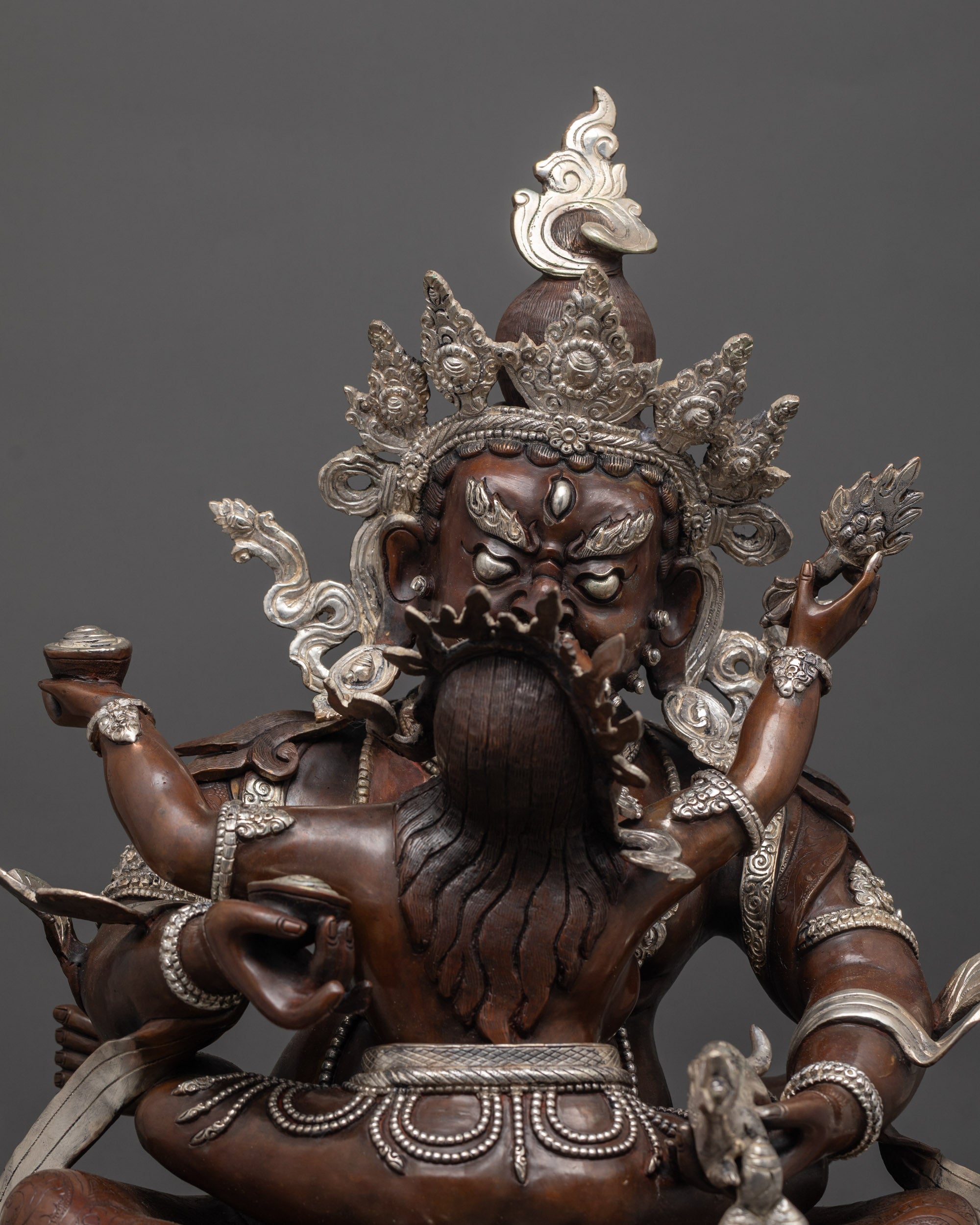 Green Dzambhala Statue