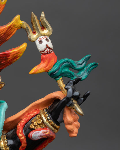 Six Armed Mahakala Statue
