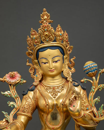 Green Tara Statue
