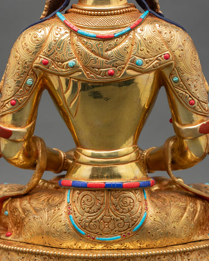 Divine Amitayus Sculpture for Home Decor & Meditation