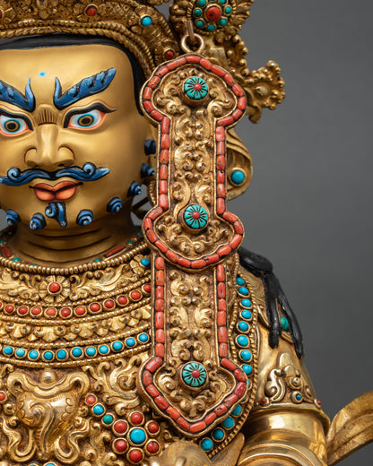 Large Dzambhala Statue | Traditional Buddhist Sacred Artwork