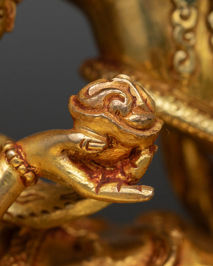 Six-Armed Mahakala Statue – Powerful Buddhist Guardian Art