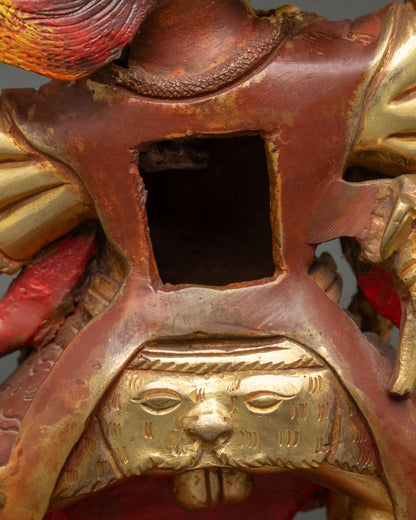 Six Armed Mahakala Statue - Sacred Himalayan Protector Art