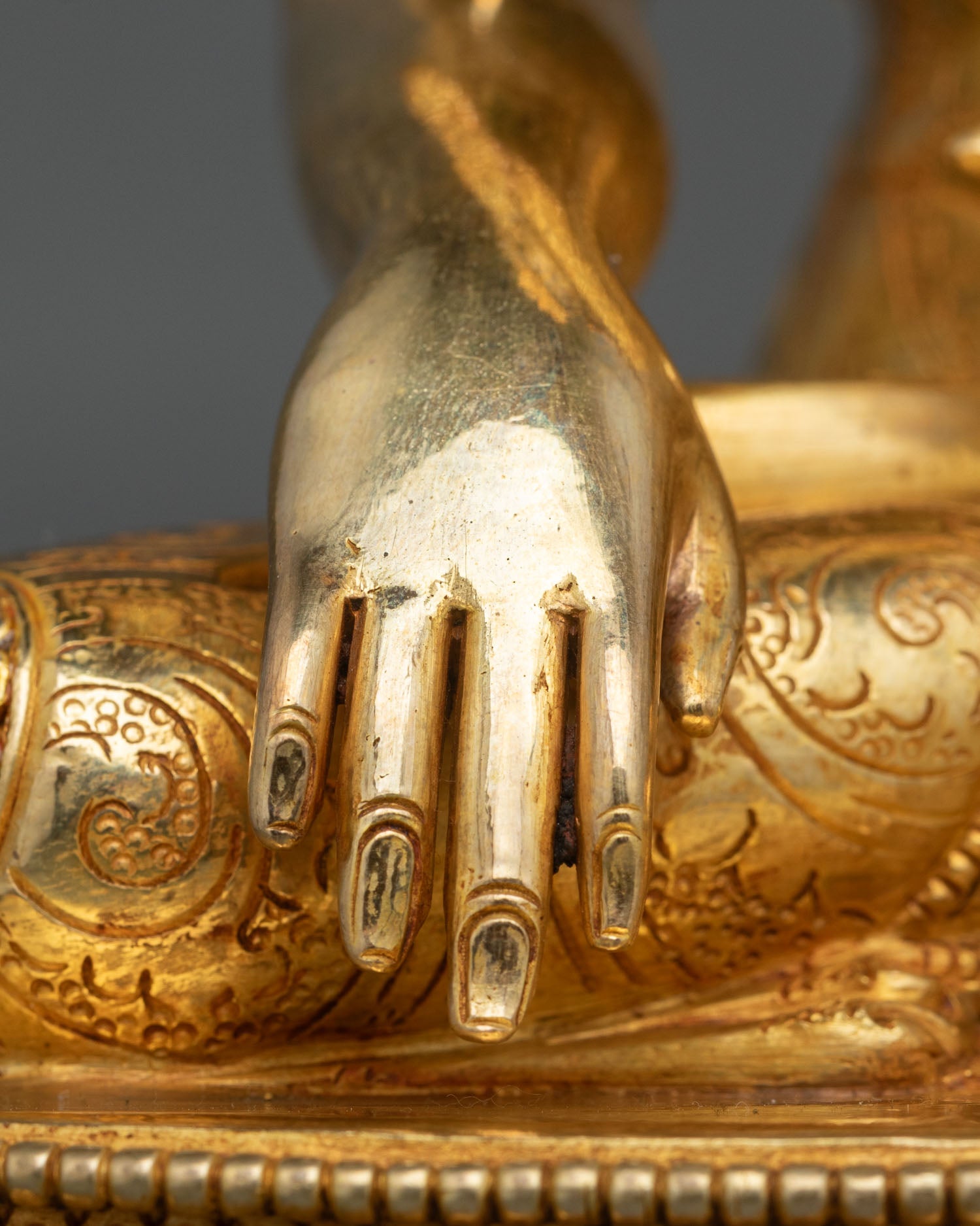 Jowo Rinpoche Statue | 24K Gold Gilded Tibetan Sacred Art