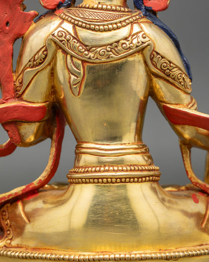 Tibetan White Tara Figurine | Spiritual Protection & Altar Decor