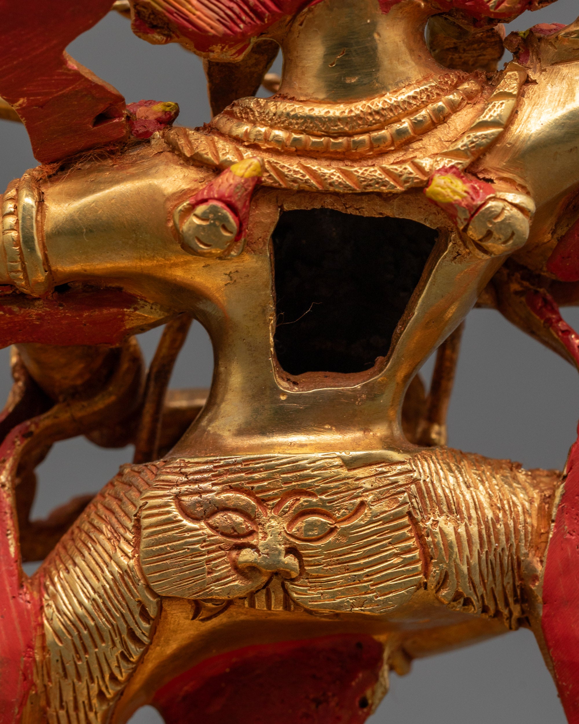 Hand-Carved Dakini Kurukulla Statue | Buddhist Goddess Sculpture