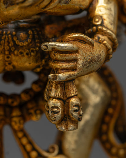 Exquisite Chakrasamvara Statue | Nepalese Artisan-Crafted Tantra Deity