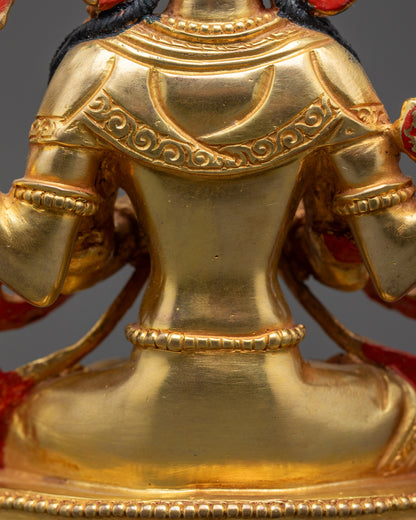 Handcrafted Chenrezig Statue | Tibetan Buddhist Compassion Figurine