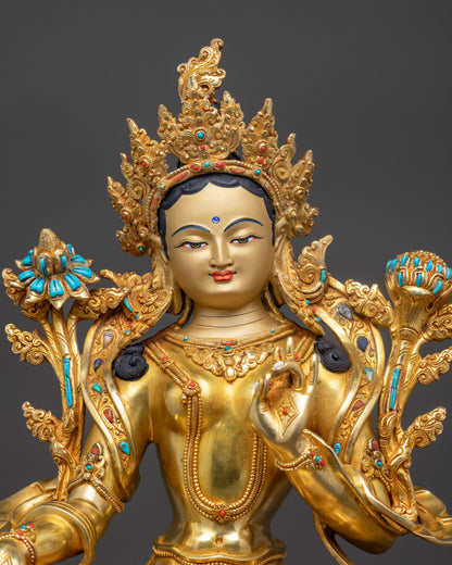 Green Tara Statue