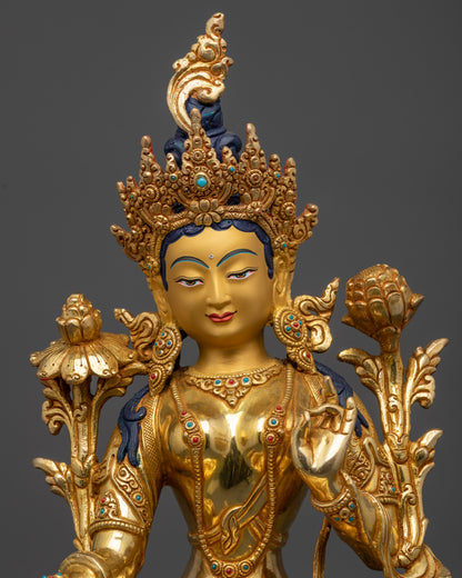 Green Tara Statue