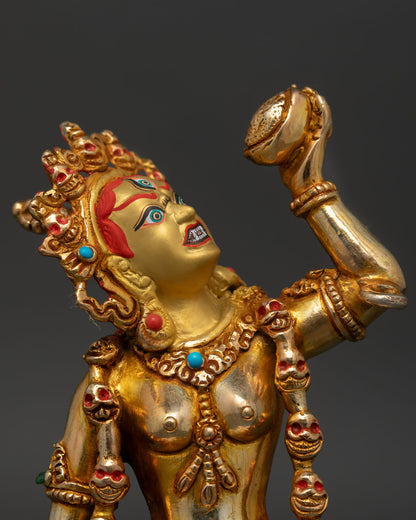 Vajrayogini Statue | 24K Gold Fire-Gilded Himalayan Artwork