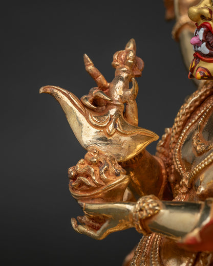 Four-Armed Mahakala Statue | Fierce Vajrayana Buddhist Guardian