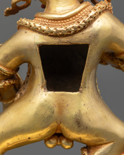 Nakpo Dzambhala Sculpture | Traditional Tibetan Wealth God Statue