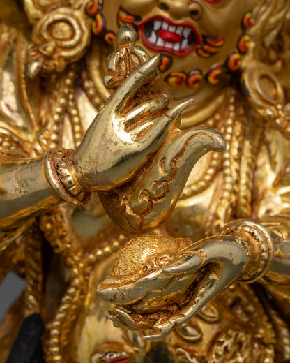 Six Armed Mahakala statue - Handmade Nepalese Artwork