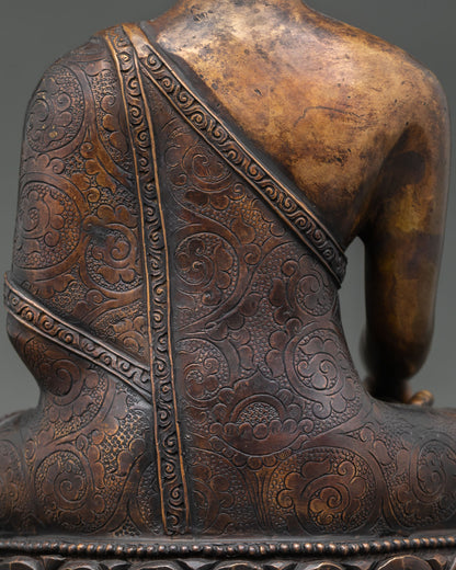 Oxidized Shakyamuni Buddha Statue – Spiritual Decor & Meditation Gift