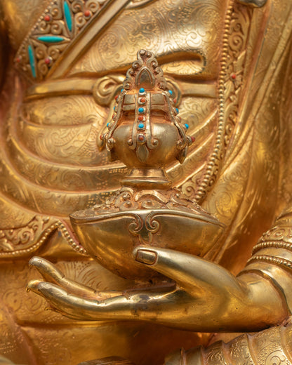 Tibetan Guru Rinpoche Statue | Large Size Buddhist Sculpture