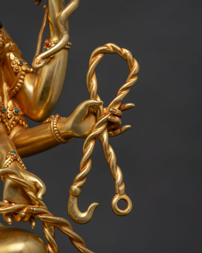 Marichi Statue | Fully Gold Fire-gilded Goddess of Dawn Sculpture