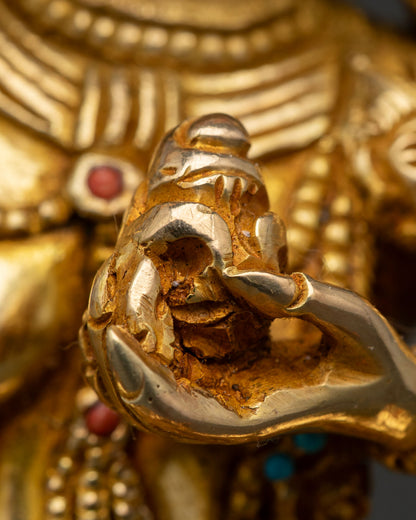 Handmade Palden Lhamo Copper Statue from Nepal