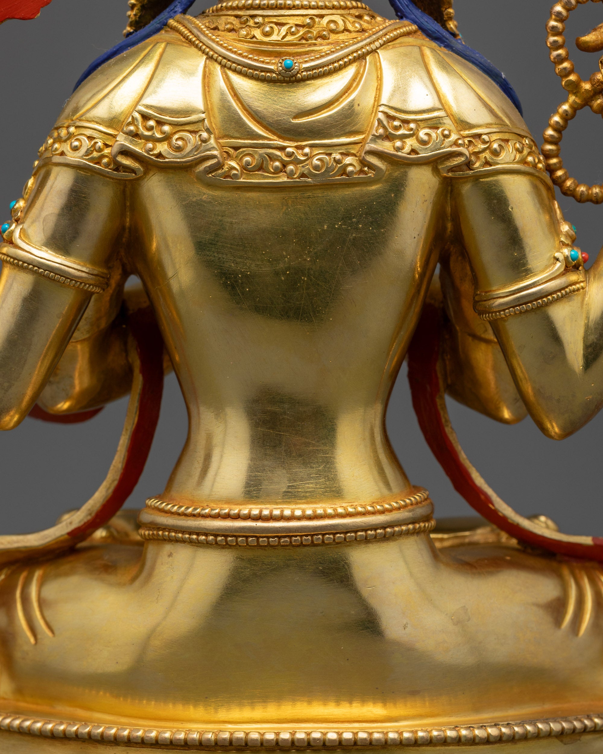 Four-Armed Chenrezig Statue | Nepalese Artisan-Made Buddhist Sculpture