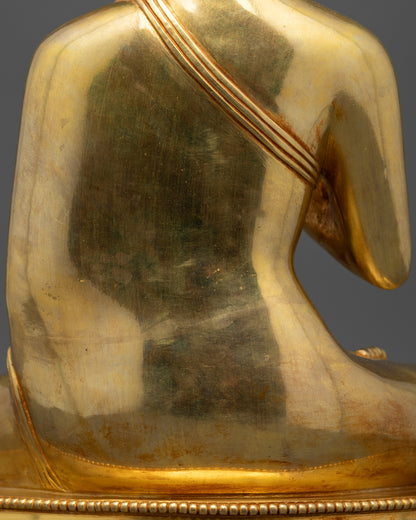 Amoghasiddhi Buddha Sculpture for Vajrayana Altar | Nepalese Statues