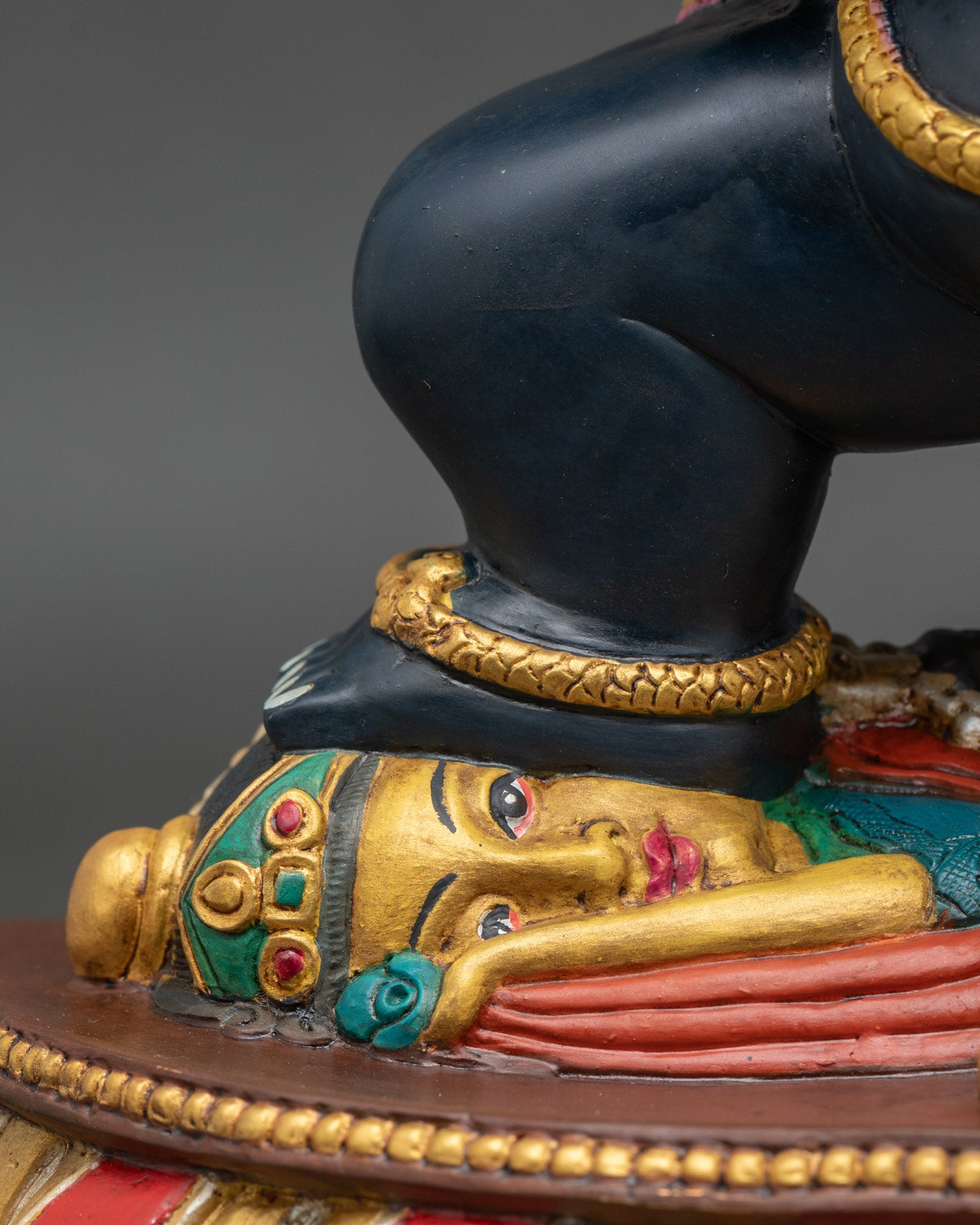 Black Dzambhala Statue | Handcrafted Copper Art