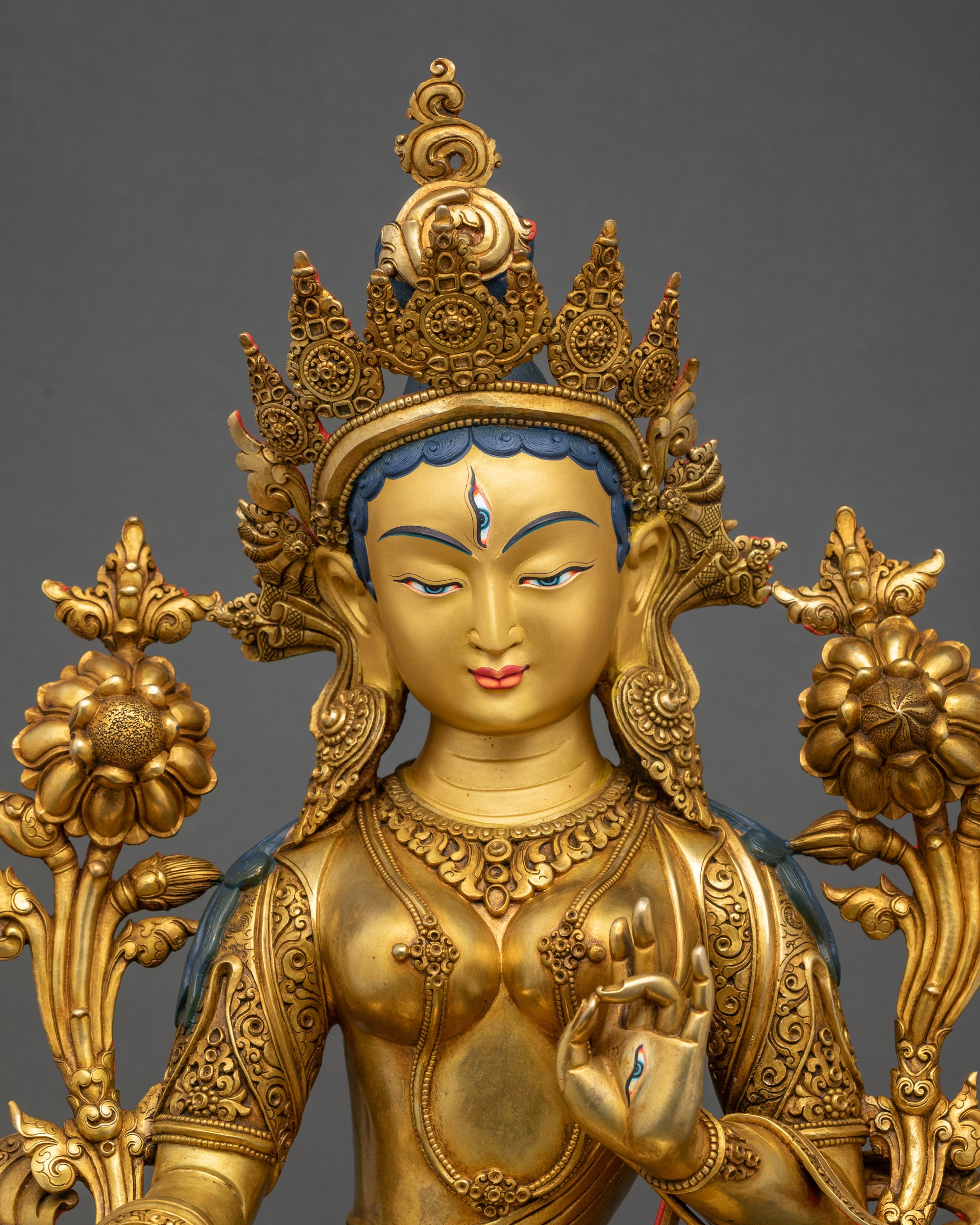 White Liberator Sita Tara Sculpture | Spiritual Protector & Healer