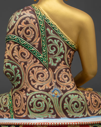 Vibrant Amitabha Buddha Statue | Devotional Buddhist Sculpture