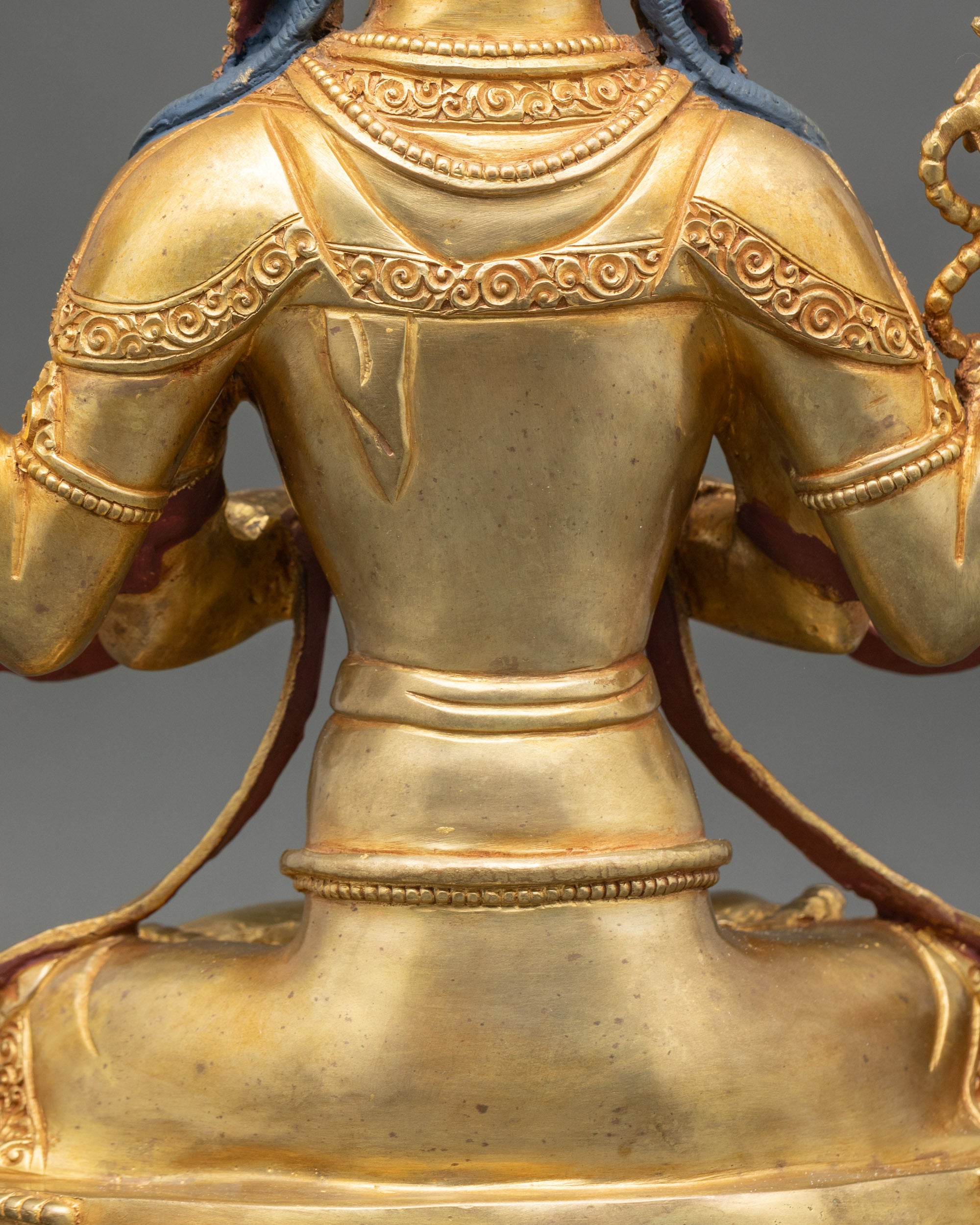 Chenrezig Statue for Meditation | Four-armed Avalokiteshvara Figurine