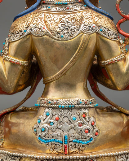 Chenrezig Statue | Sacred Himalayan Buddhist Figurine for Altars