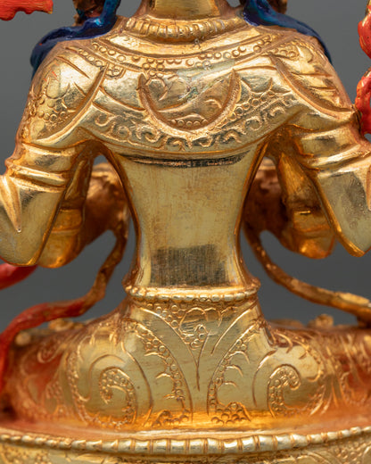 Avalokiteshvara Copper Sculpture | Compassionate Deity Statue